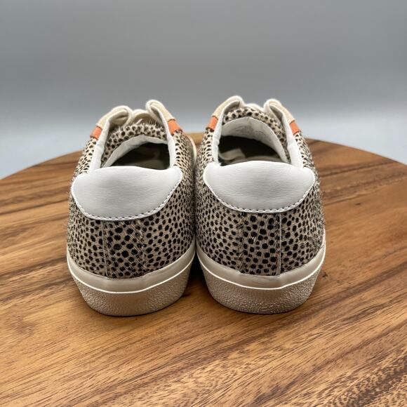 Madewell Sidewalk Shoes Womens 9 M Spotted Calf Hair Leopard Casual Sneakers - Picture 4 of 8